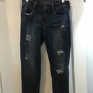 Distressed jeans